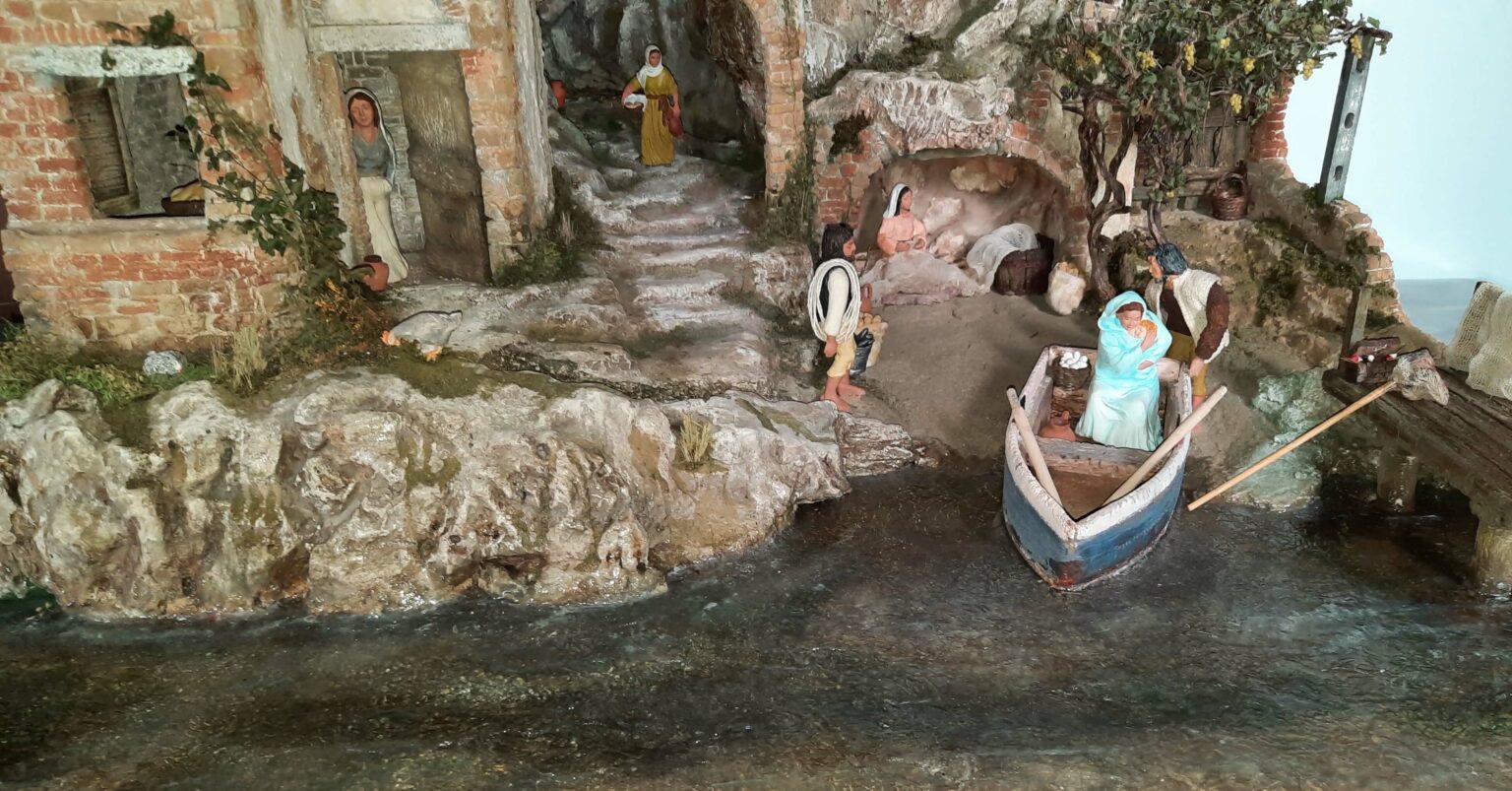 Fiume Presepe Con Bottiglie Di Plastica Presepe sul fiume - Diorami Perugia
